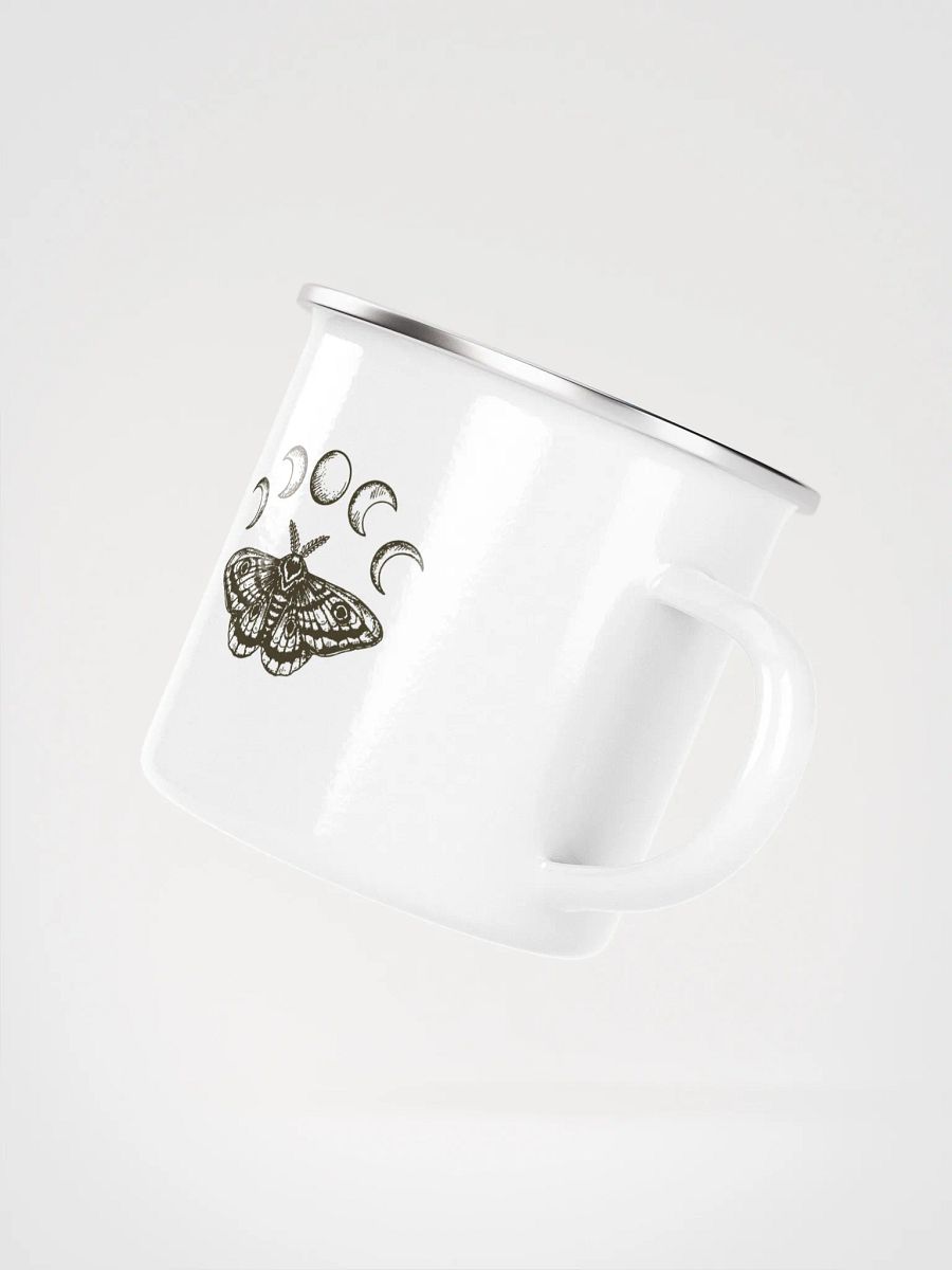 “Moth Rituals” – Enamel Camp Mug product image (3)