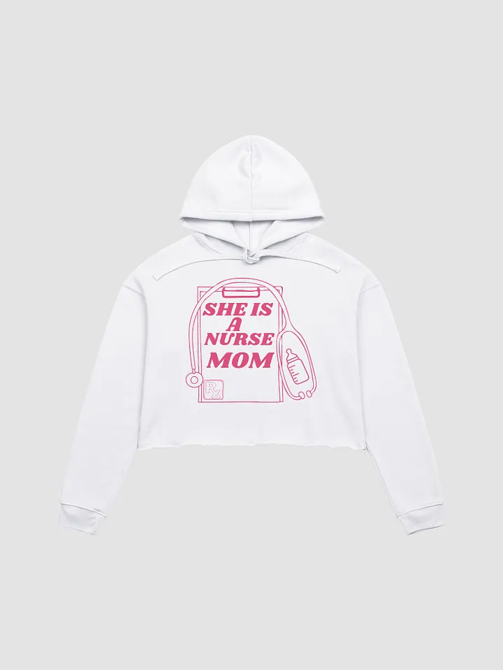 Nurse Mom Love Crop Hoodie product image (2)