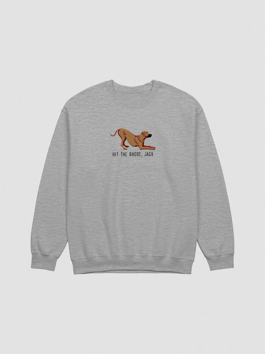 Hit the Rhode, Jack Sweatshirt (Embroidered) of a Rhodesian Ridgeback(Tan) product image (10)