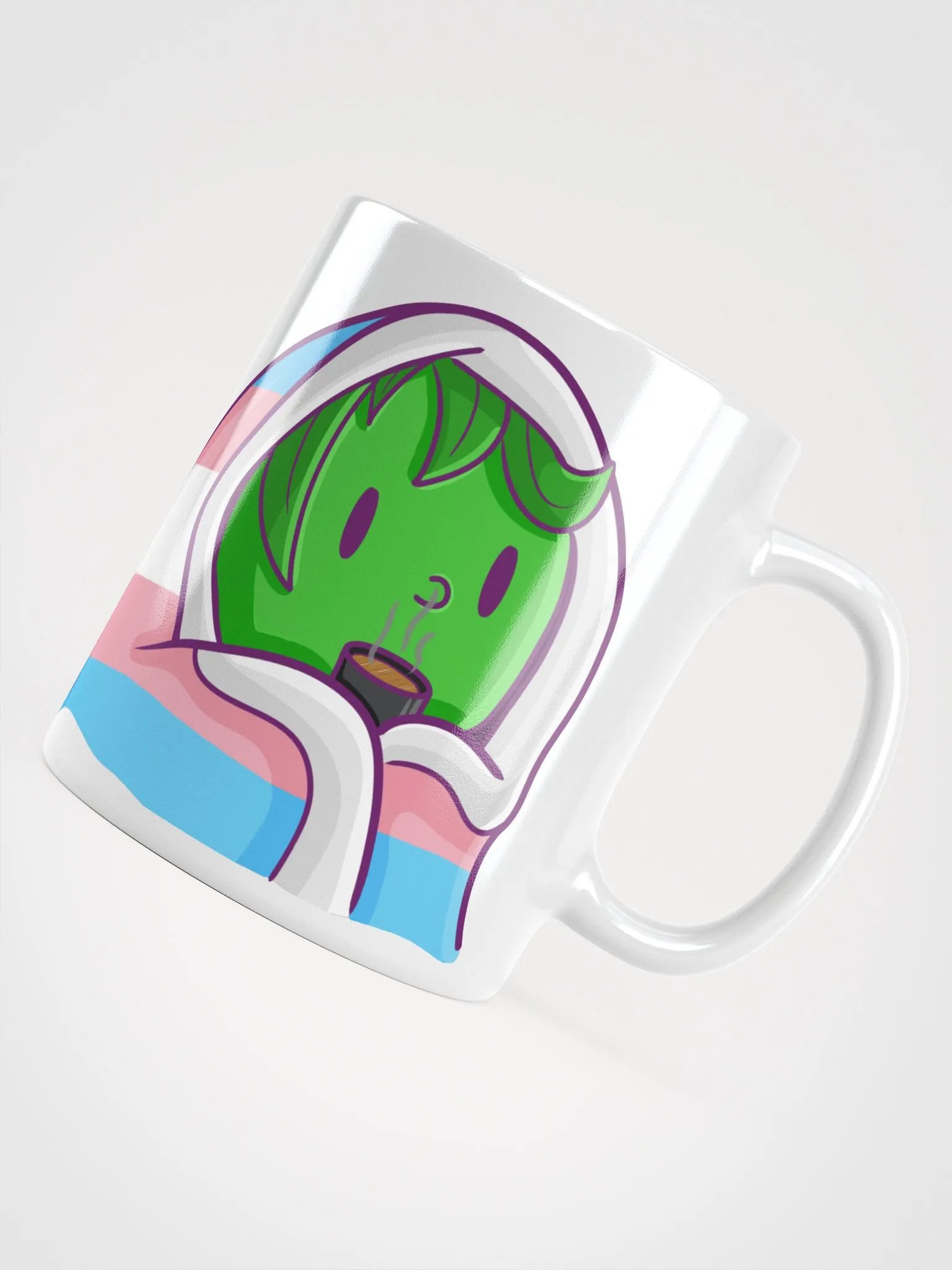 Trans Pride Cuddler Mug | Art by Duck product image (4)