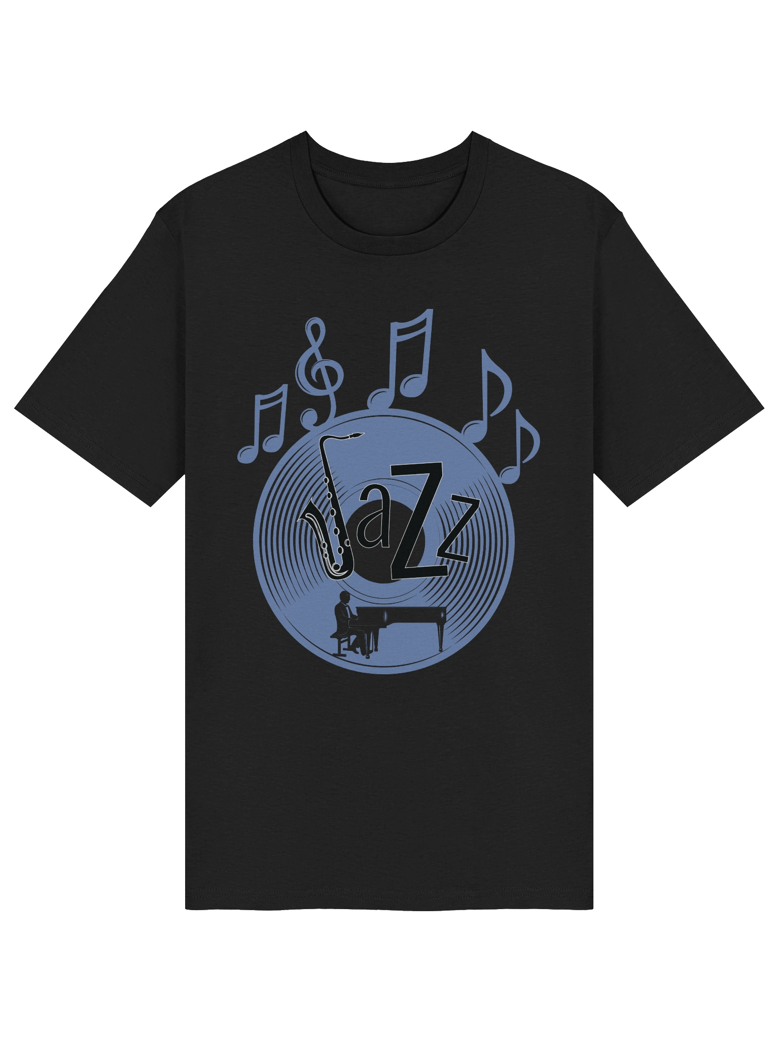 Jazzy Saxophone Organic Cotton Tee product image (20)