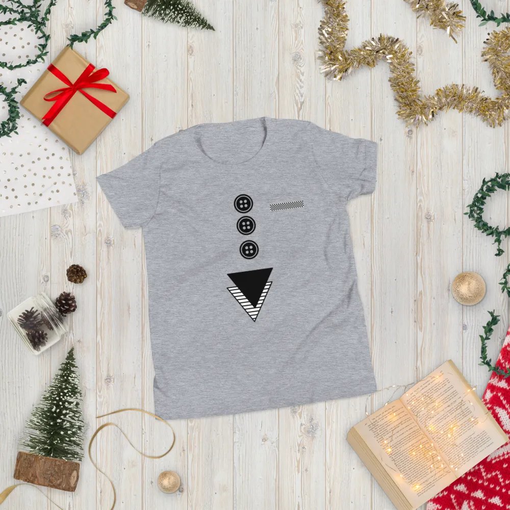 Triangles with buttons and hankie Youth Short Sleeve T-Shirt product image (76)