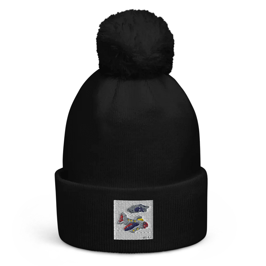 Kid Airplane (Beechfield Pom-Pom Beanie) product image (1)