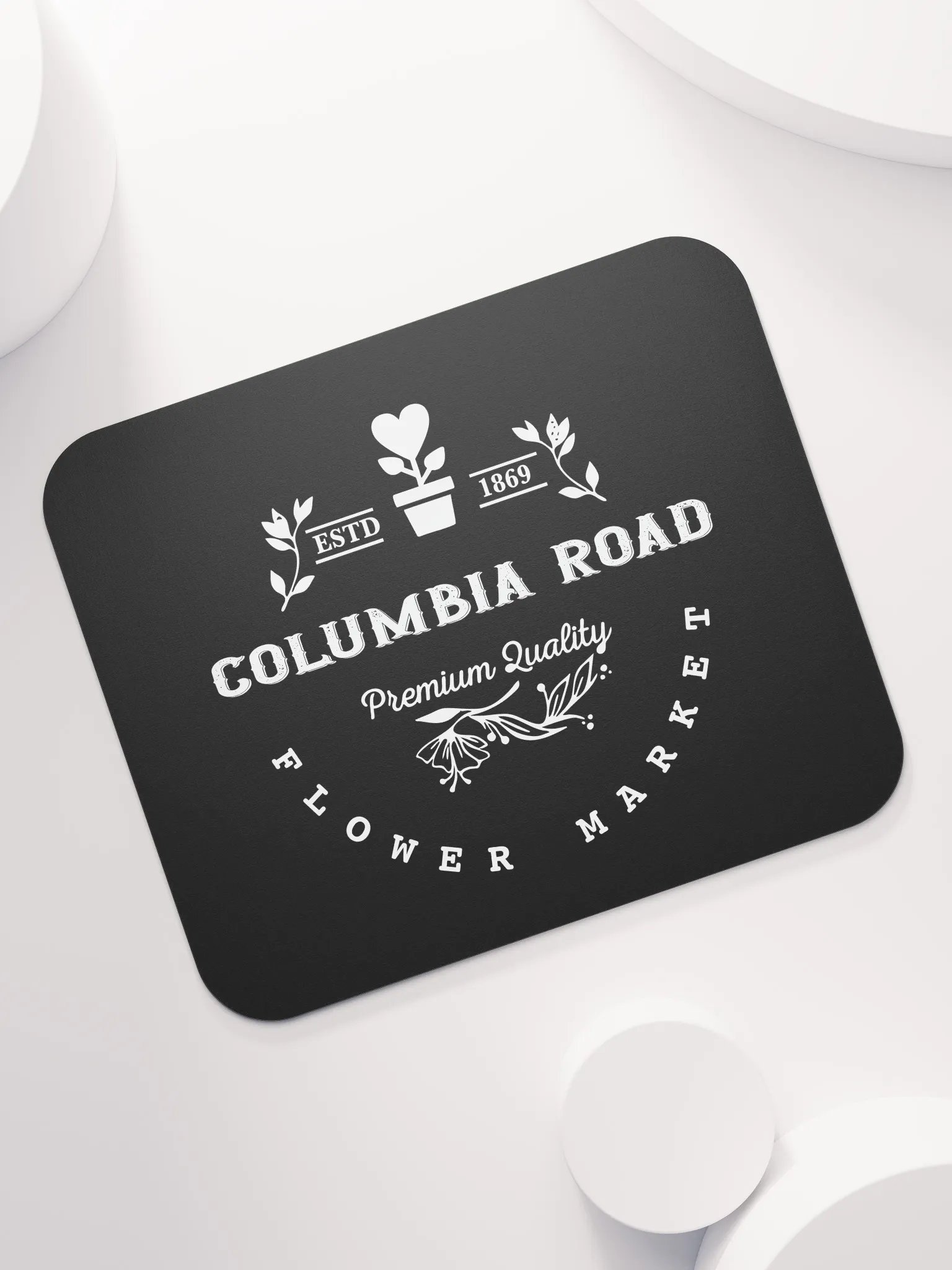 Columbia Road Market Mouse Pad (Black) product image (7)