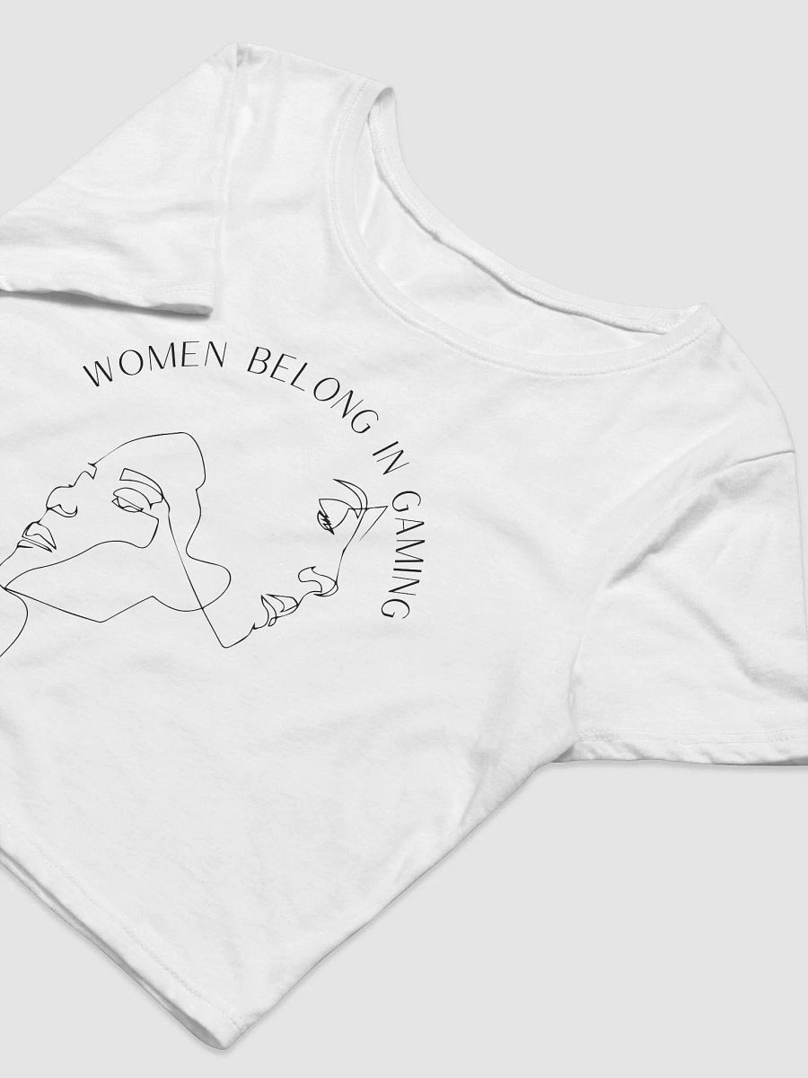 Women Belong In Gaming Cropped Tee product image (3)