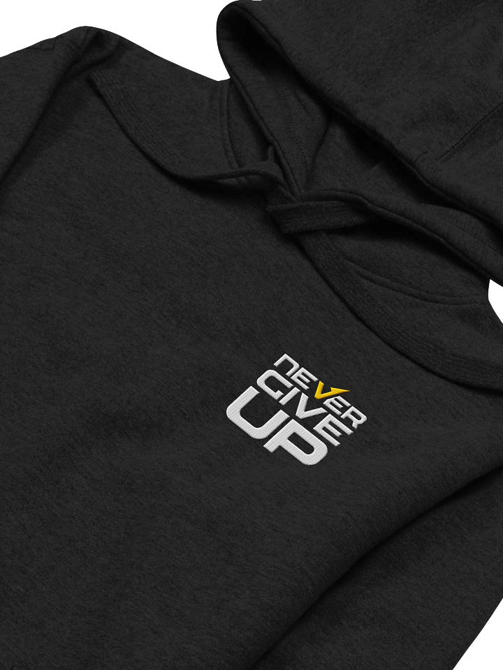 Never Give Up! Left Embroidered Hoodie product image (2)