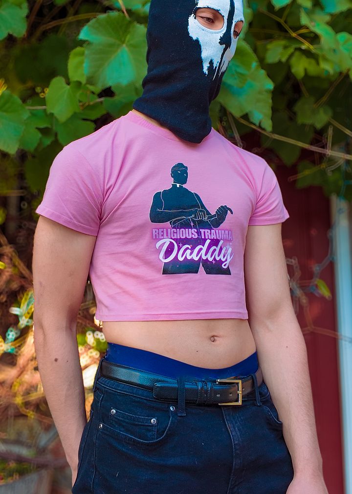 Religious Trauma Daddy | Crop T-Shirt product image (13)