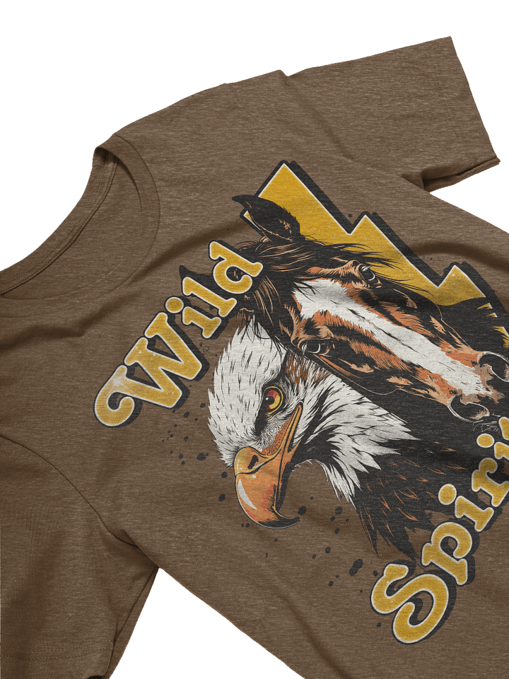 The "Wild Spirit" Eagle & Horse Bella T-Shirt product image (1)