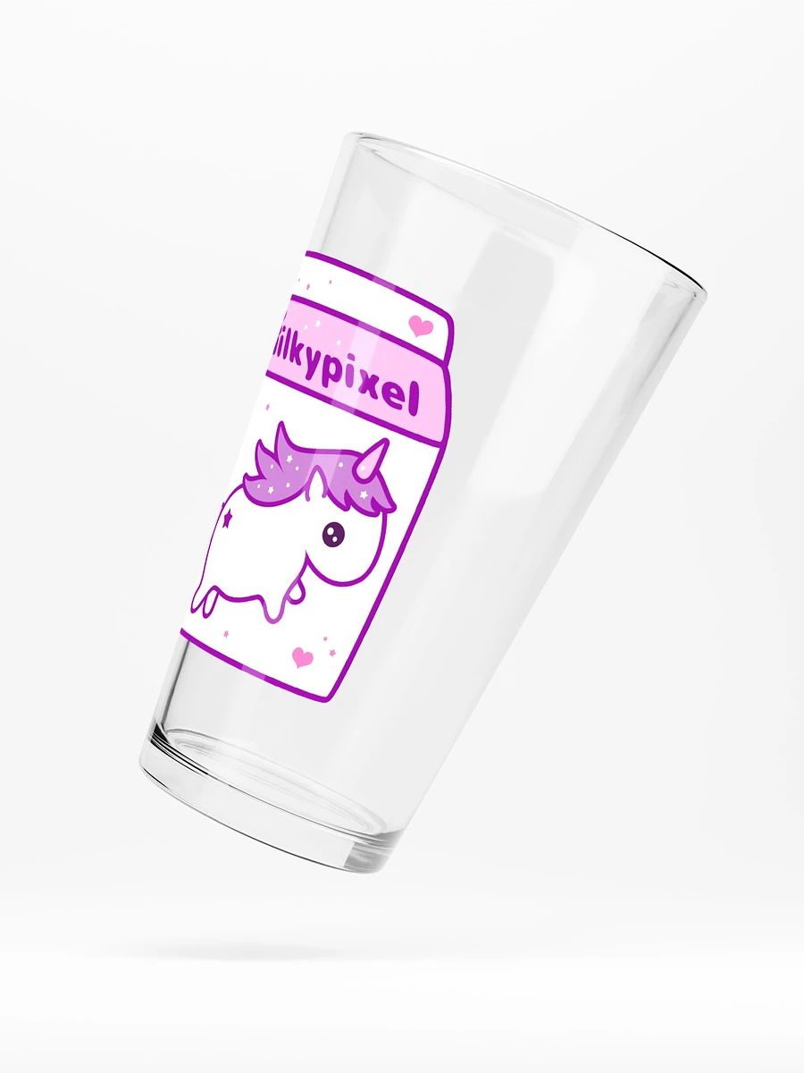Milky Pixel Logo Shaker Pint Glass product image (5)