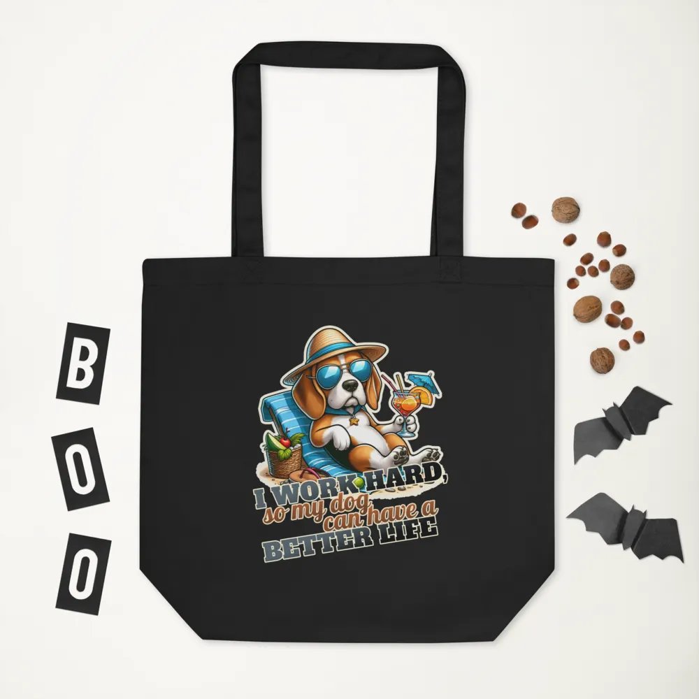 Work Hard - Beagle Beach - Tote Bag product image (6)
