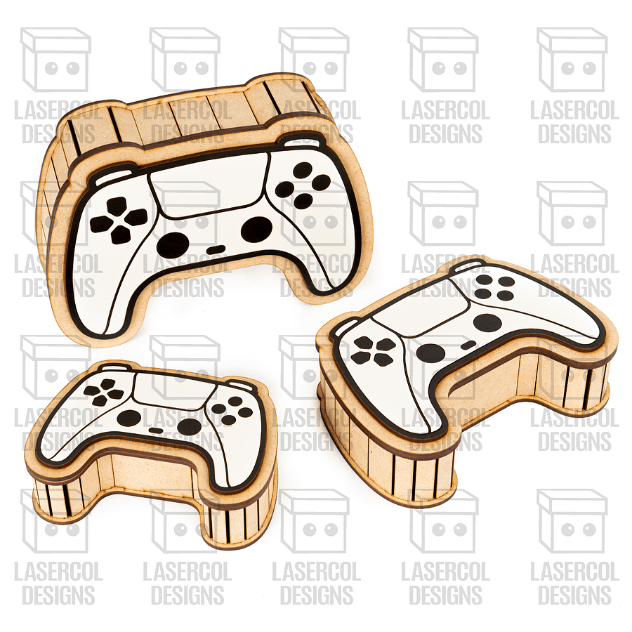 Controller Shaped Boxes Set 1 (3 Sizes) - Laser Cut Files product image (2)