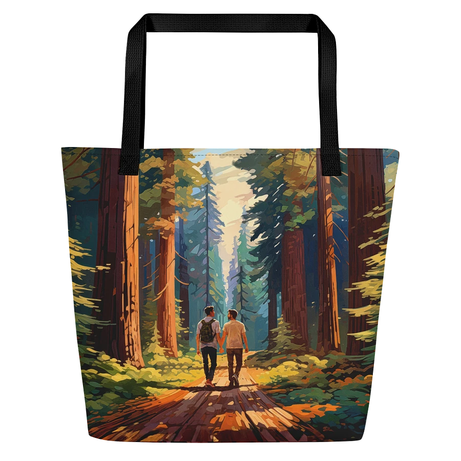 Seeing The Redwoods Together - Gay Couple Tote Bag product image (2)