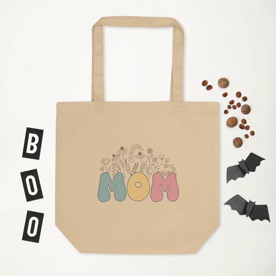 Funny Retro Floral Mother's Day Canvas Bag Both Side Print product image (6)