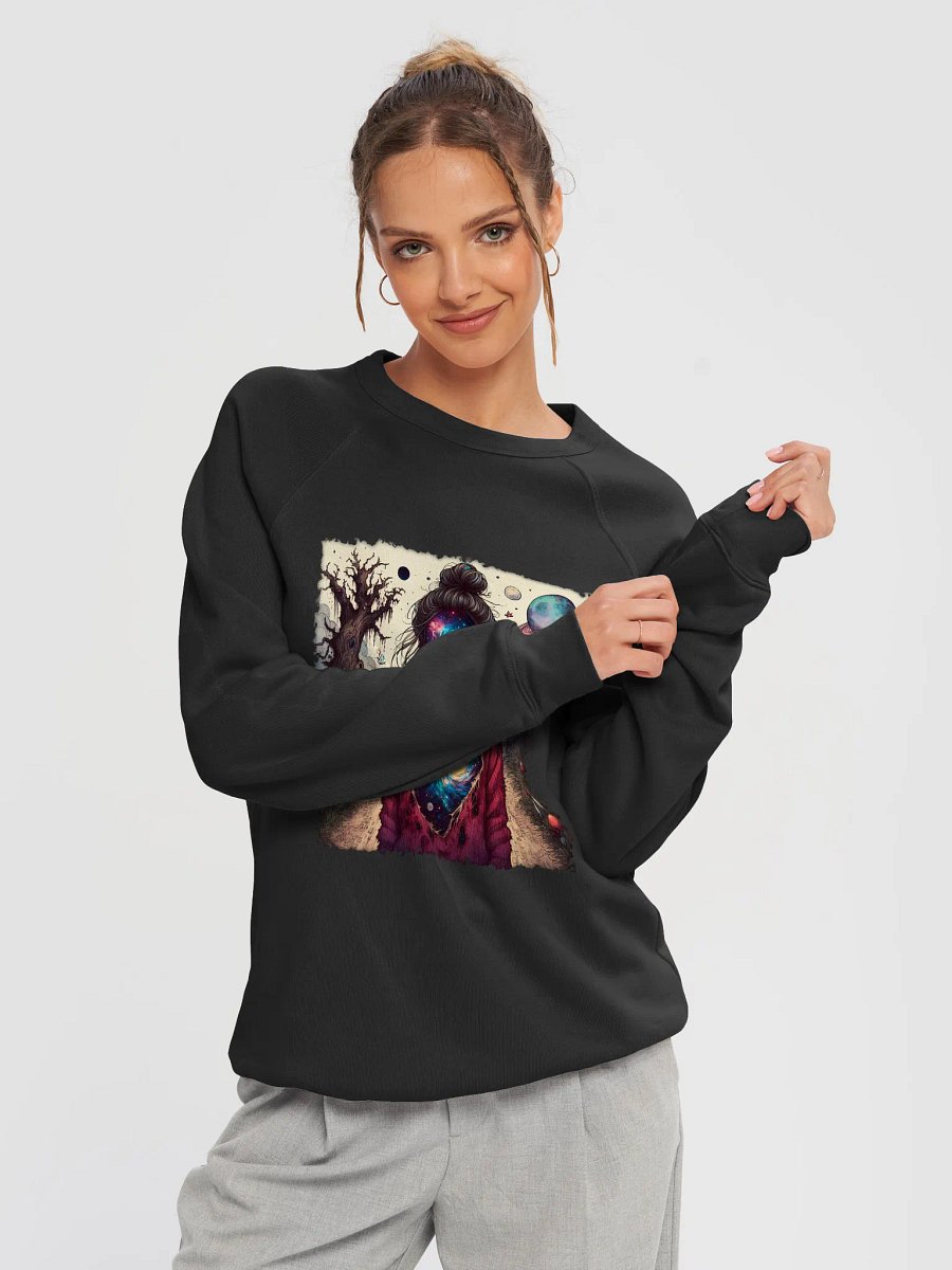 Lost in an AI dimension Unisex Sponge Fleece Raglan Sweatshirt product image (14)