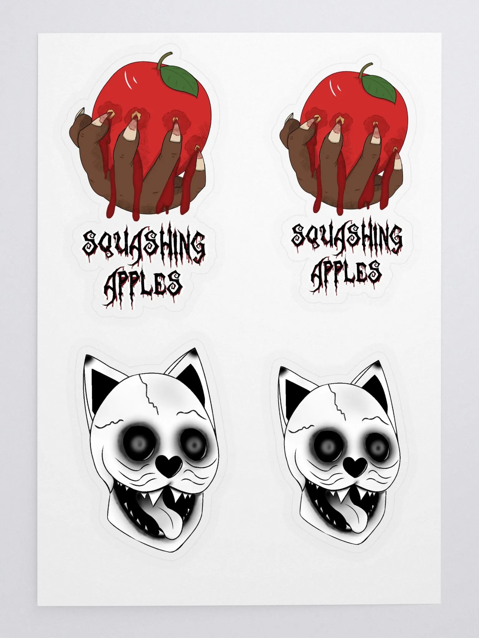 Miskits and Squashing Apples Collab Sticker Sheet product image (1)