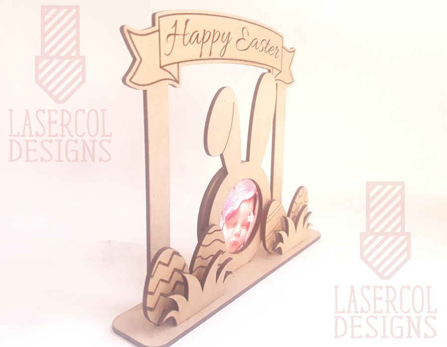 Easter Bunny Photo Frame - Laser Cut Files product image (7)