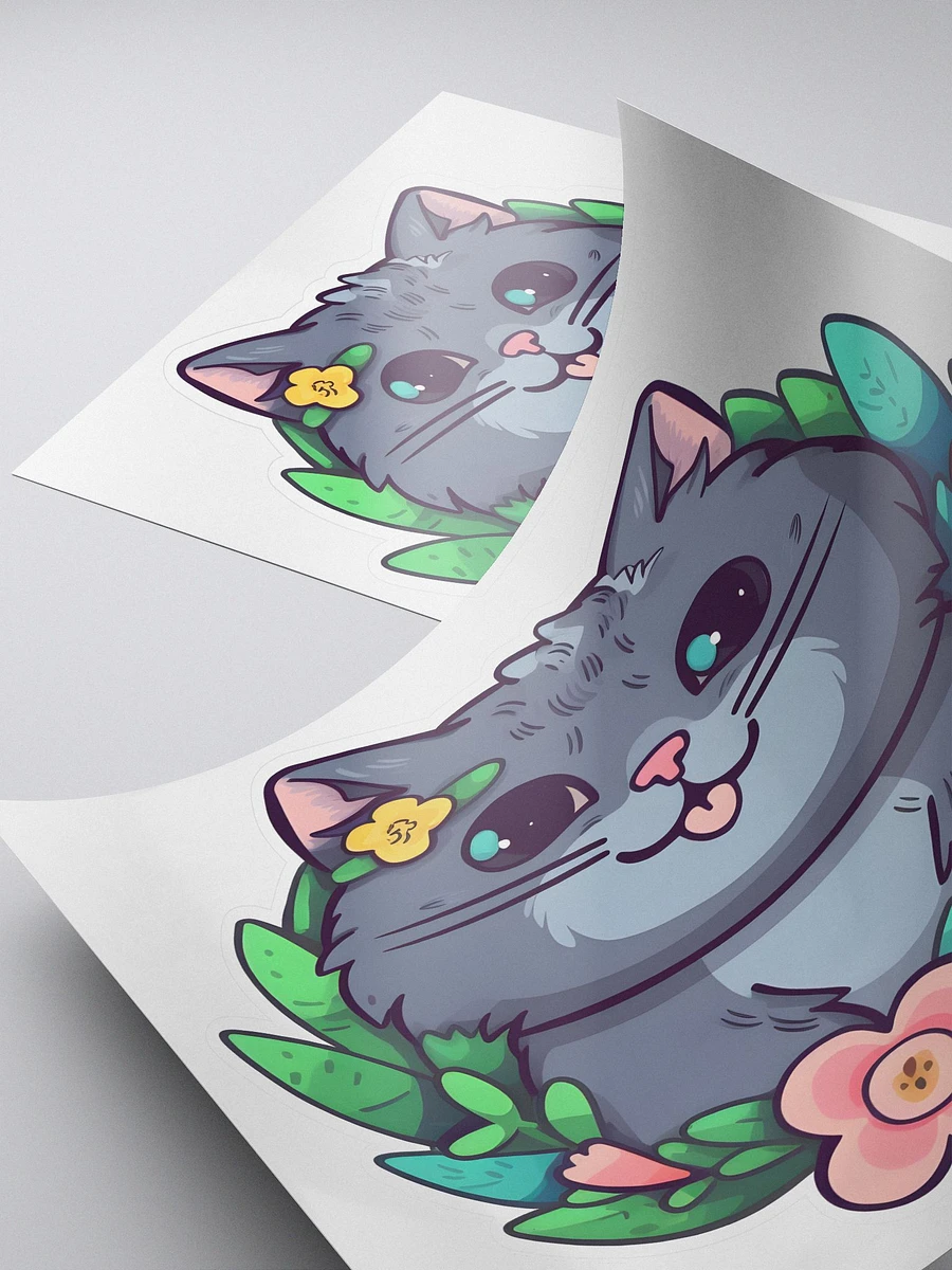 FloraCat Sticker - Whimsical Cat Covered in Flowers product image (4)