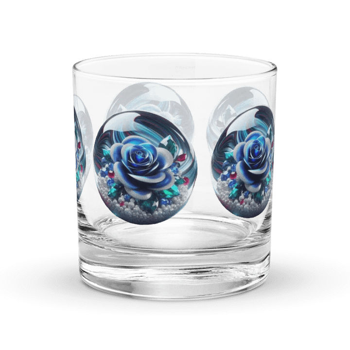 Blue Rose Marble Rocks Glass product image (2)