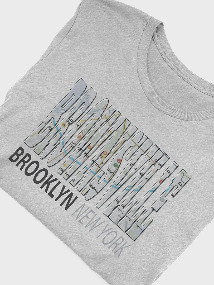 Fun Cool Brownsville Brooklyn New York with Subway Map NYC T-Shirt product image (5)