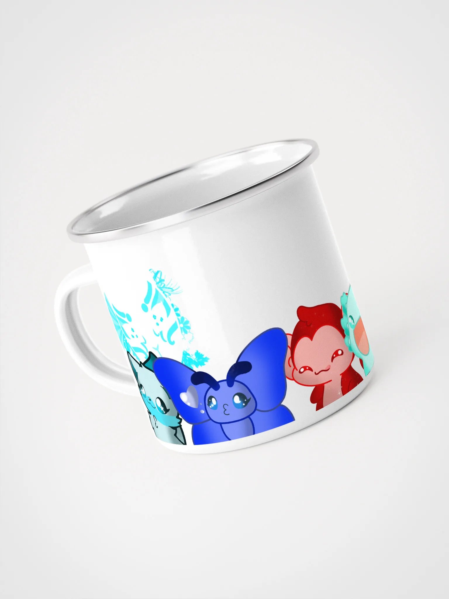 Kitsune with friends metal mug! product image (4)
