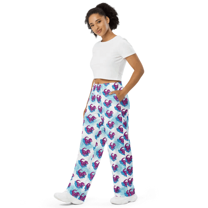 Sleepy Dino Wide-Leg Pants product image (1)