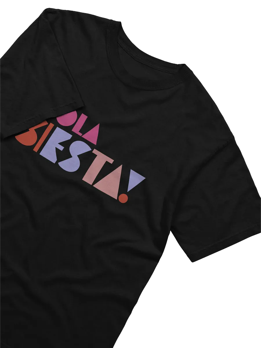 Hola Siesta Heavyweight T-Shirt Black product image (2)