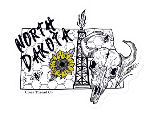 North Dakota Sunflower Sticker product image (1)