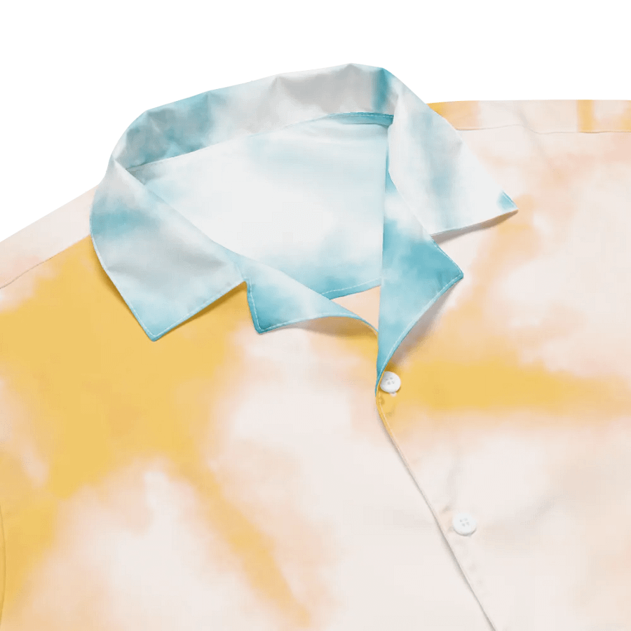 Pastel Colored Tie Dye All-over Printed Hawaiian Shirt product image (3)
