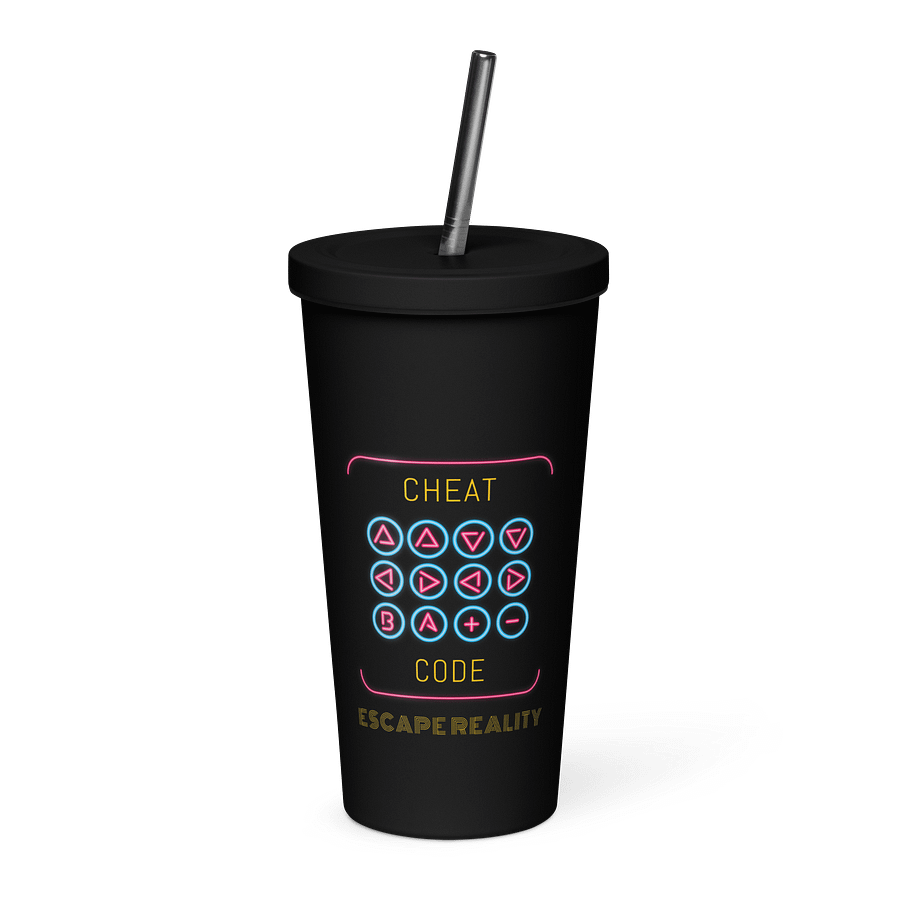 “Cheat Code – Escape Reality” Tumbler product image (1)