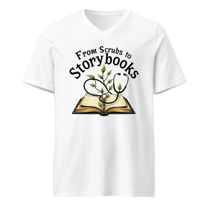 Stethoscope Storybook V-Neck Tee product image (1)