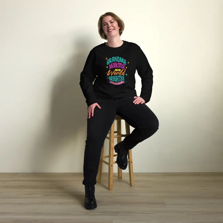 Grandma Brighter Days Organic Sweatshirt product image (7)