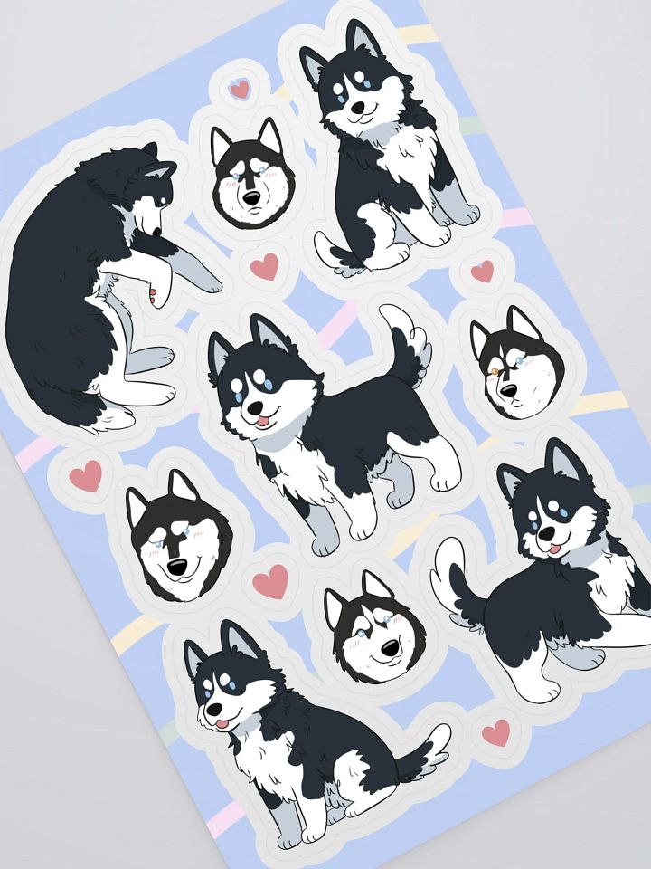 Husky Love Sticker Sheet product image (2)