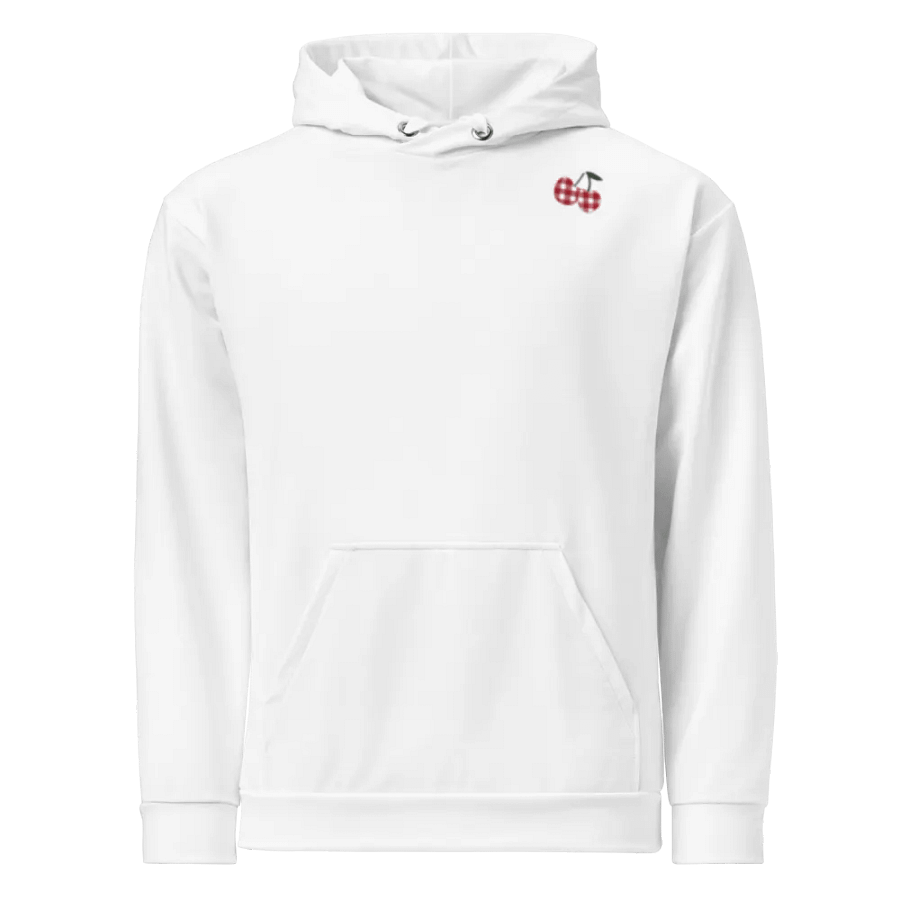 White Gingham Cherry Hoodie product image (1)
