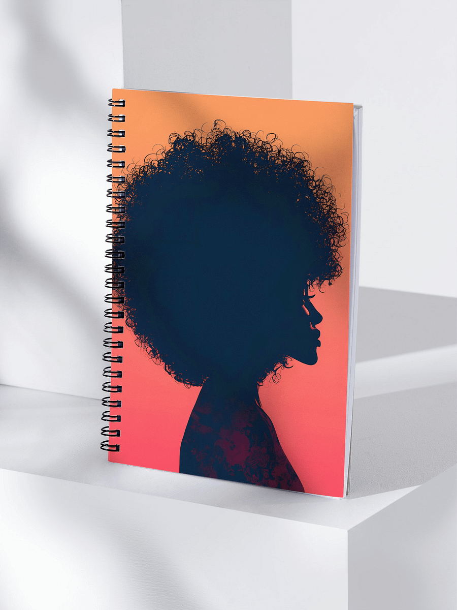 Curly Silhouette Spiral Notebook product image (4)