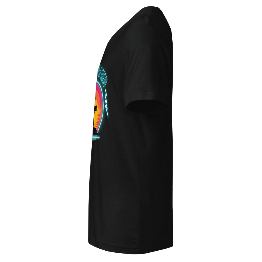 Unashamed Neon Cross V-Neck T-Shirt - Unisex Bella + Canvas fit product image (5)