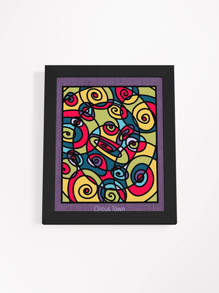 Modern Circus Town Pop Art - Framed Poster product image (1)