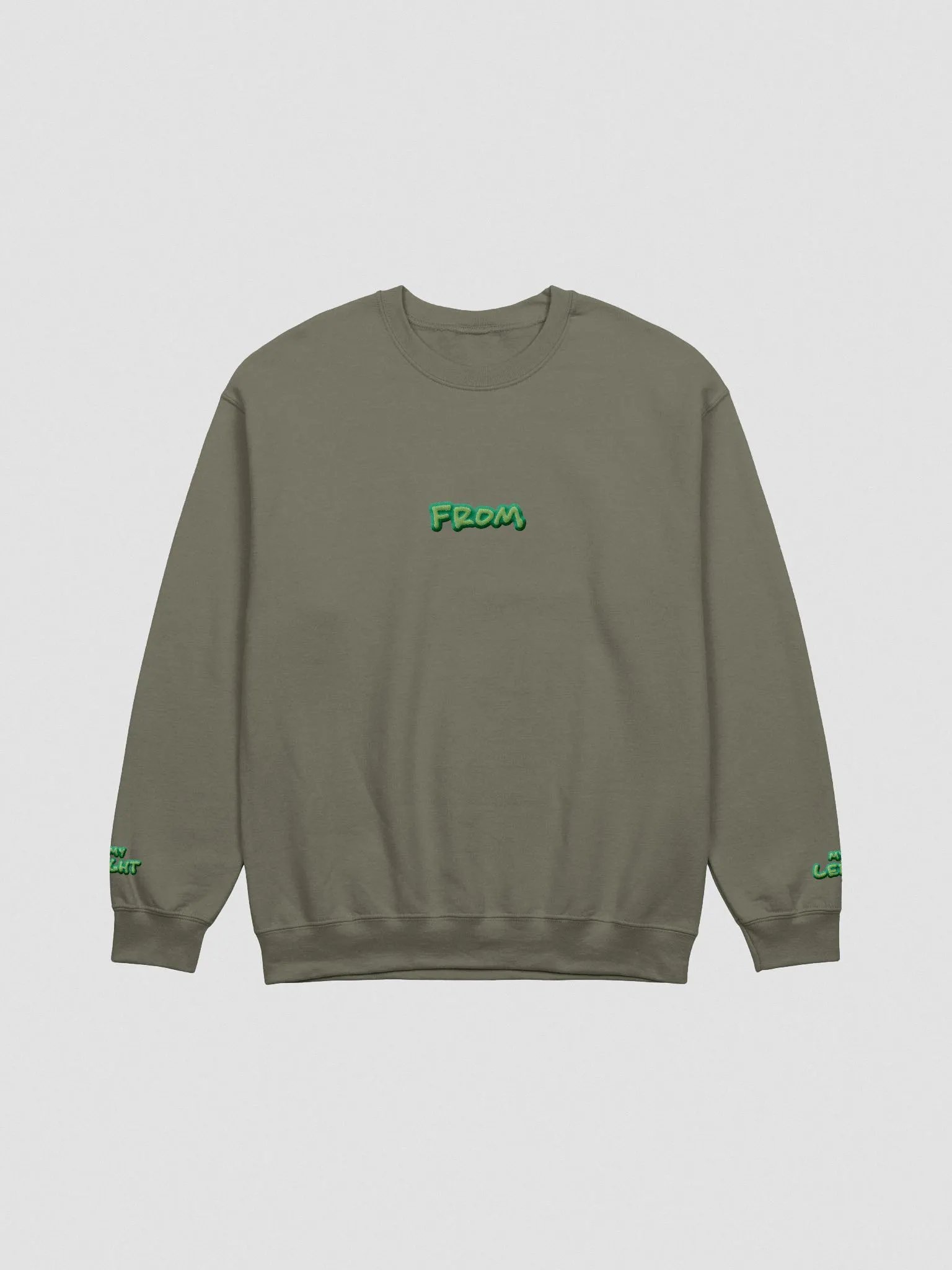 my left from my right embroidered crewneck (MOSS DESIGN) product image (4)