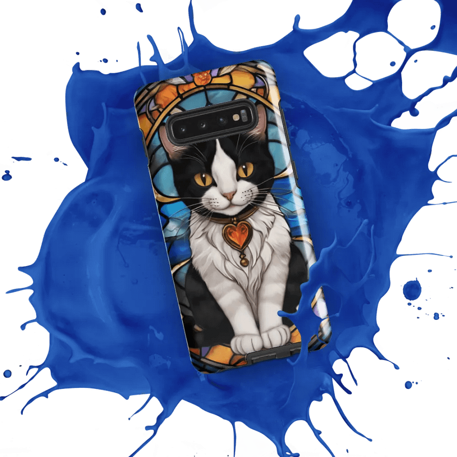 Stained Glass Cat Samsung Galaxy Case product image (52)