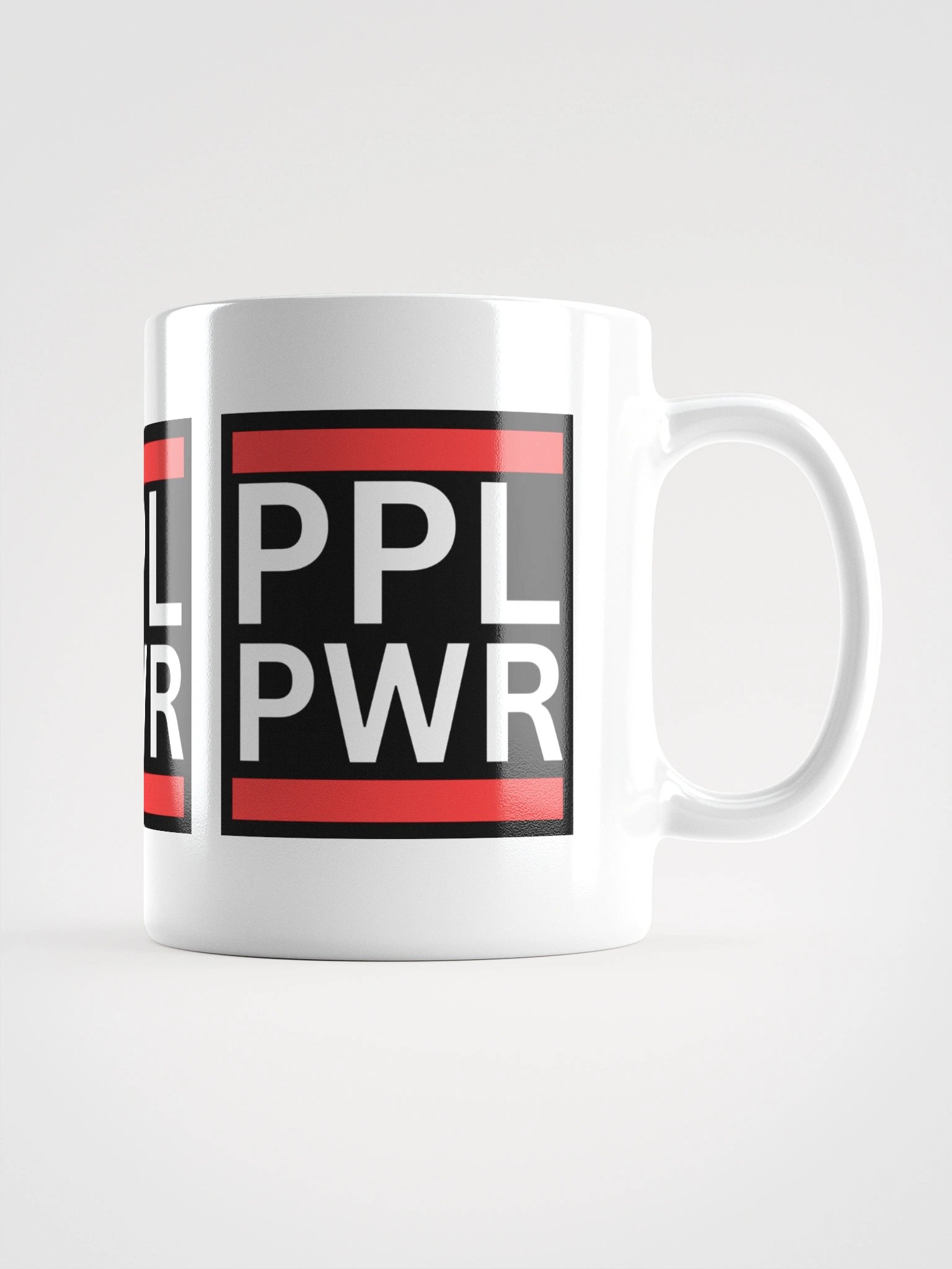 PPL PWR White Glossy Mug product image (2)