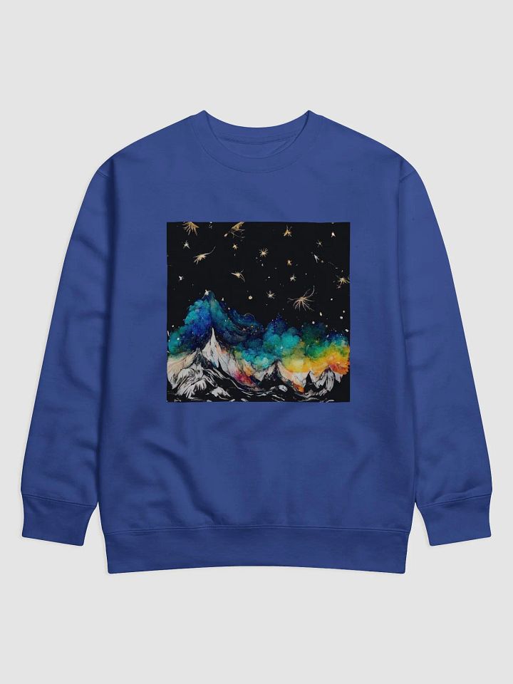 Aurora Borealis Mountain Night Premium Sweatshirt product image (1)