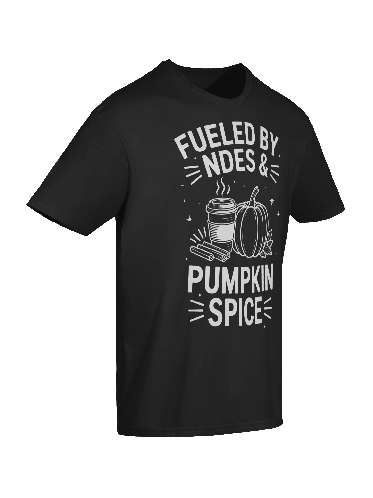 Fueled by NDEs & Pumpkin Spice T-Shirt | Spiritual Apparel | NDE | Awakening product image (8)