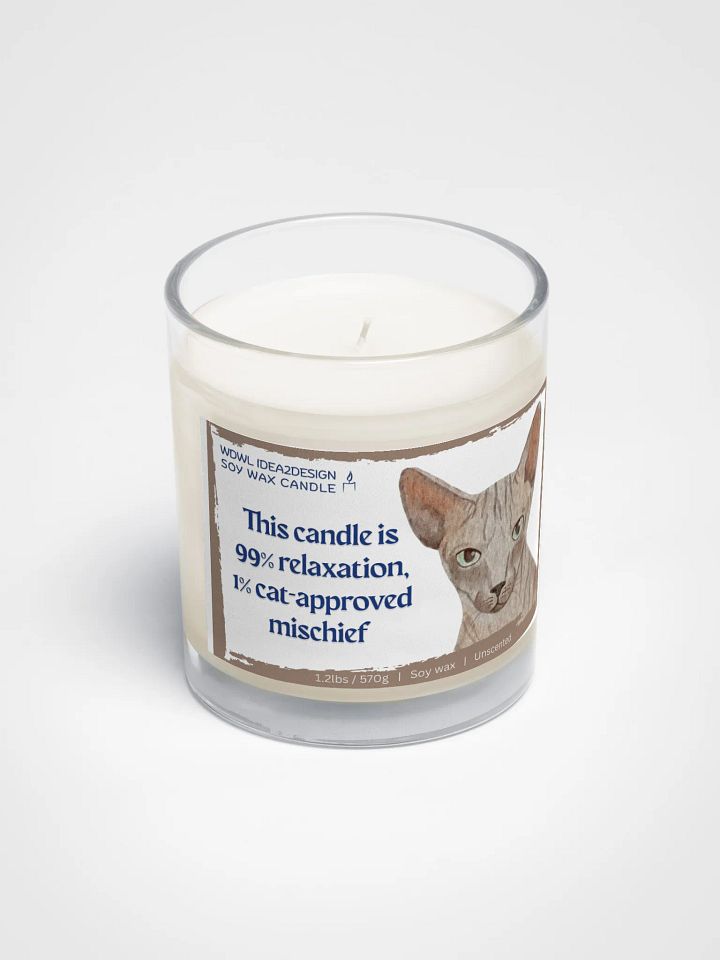 Peterbald Cat Lover Best Gift, Large Capacity, Great Value & Eco-Friendly Candle – 1.2 lbs of Pure Serenity product image (2)