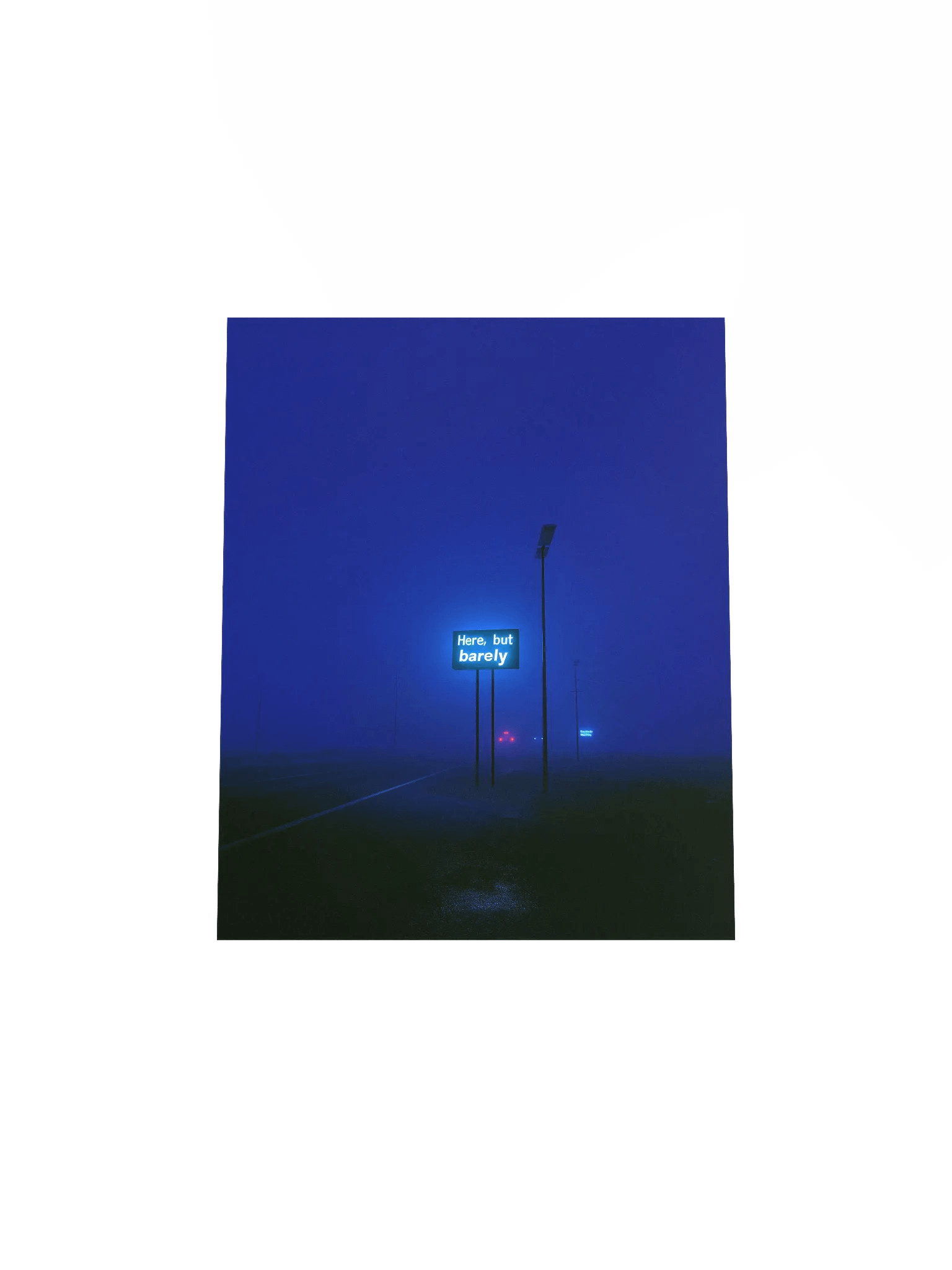 "Here, but barely" Matte Poster product image (4)