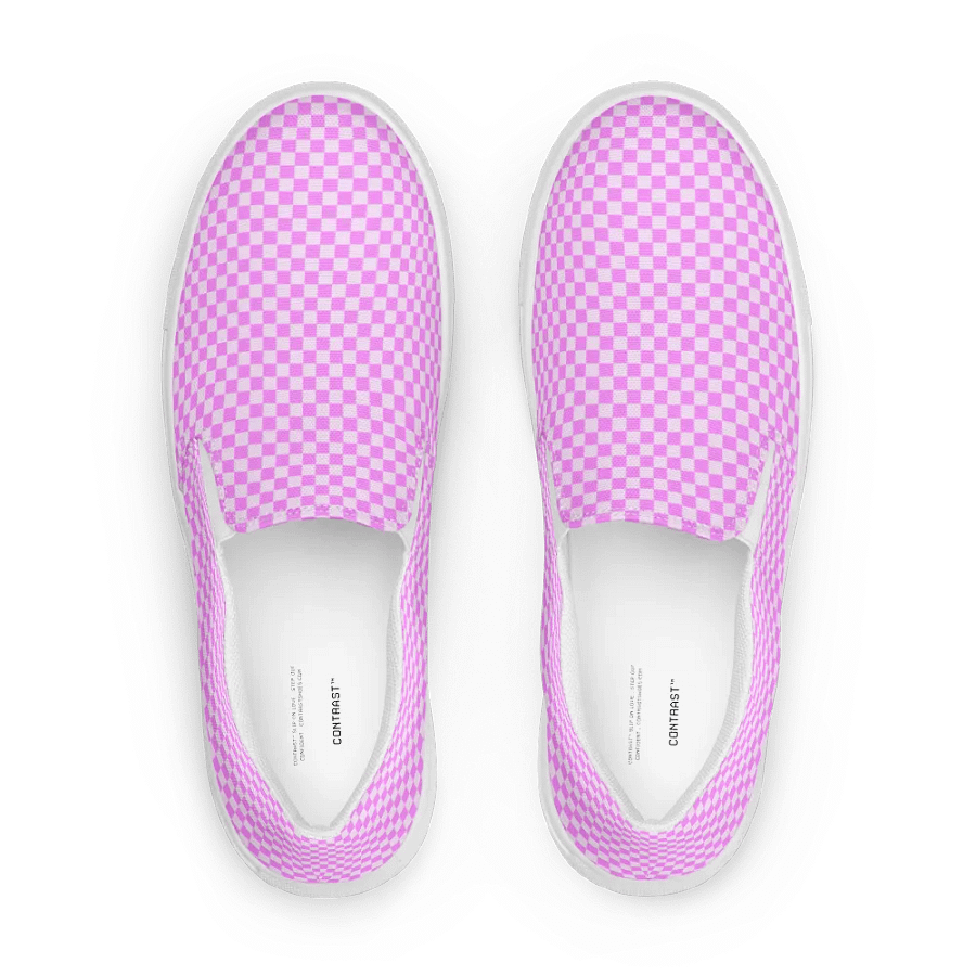 Pink Checkered Mens Slip Ons n. 29 product image (3)