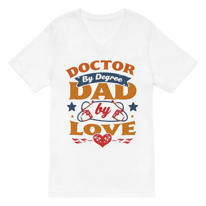 Doctor by Degree, Dad by Love V-Neck Tee product image (6)