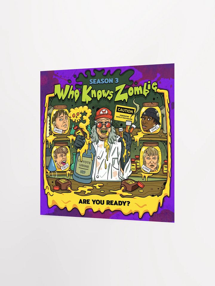 WhoKnowsZombie - The Scientist (Cartoon Poster) product image (8)