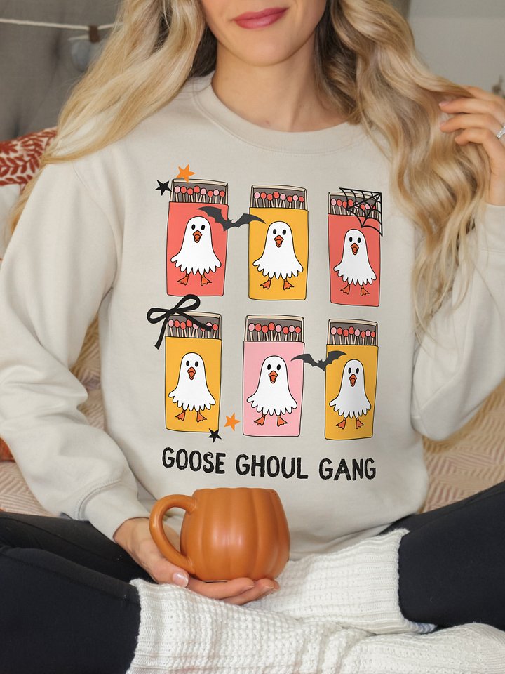 Funny Spooky Goose Sweatshirt for Halloween - Light product image (13)