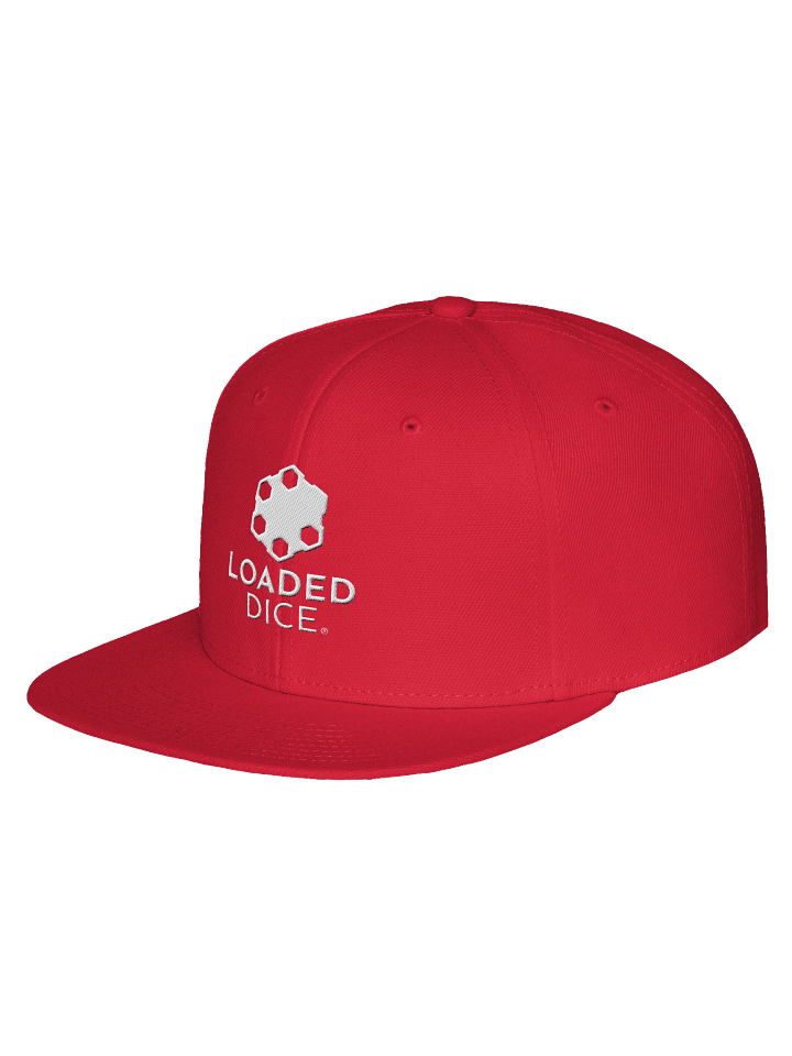 Loaded Dice Graphic Wool Blend Snapback Red product image (2)