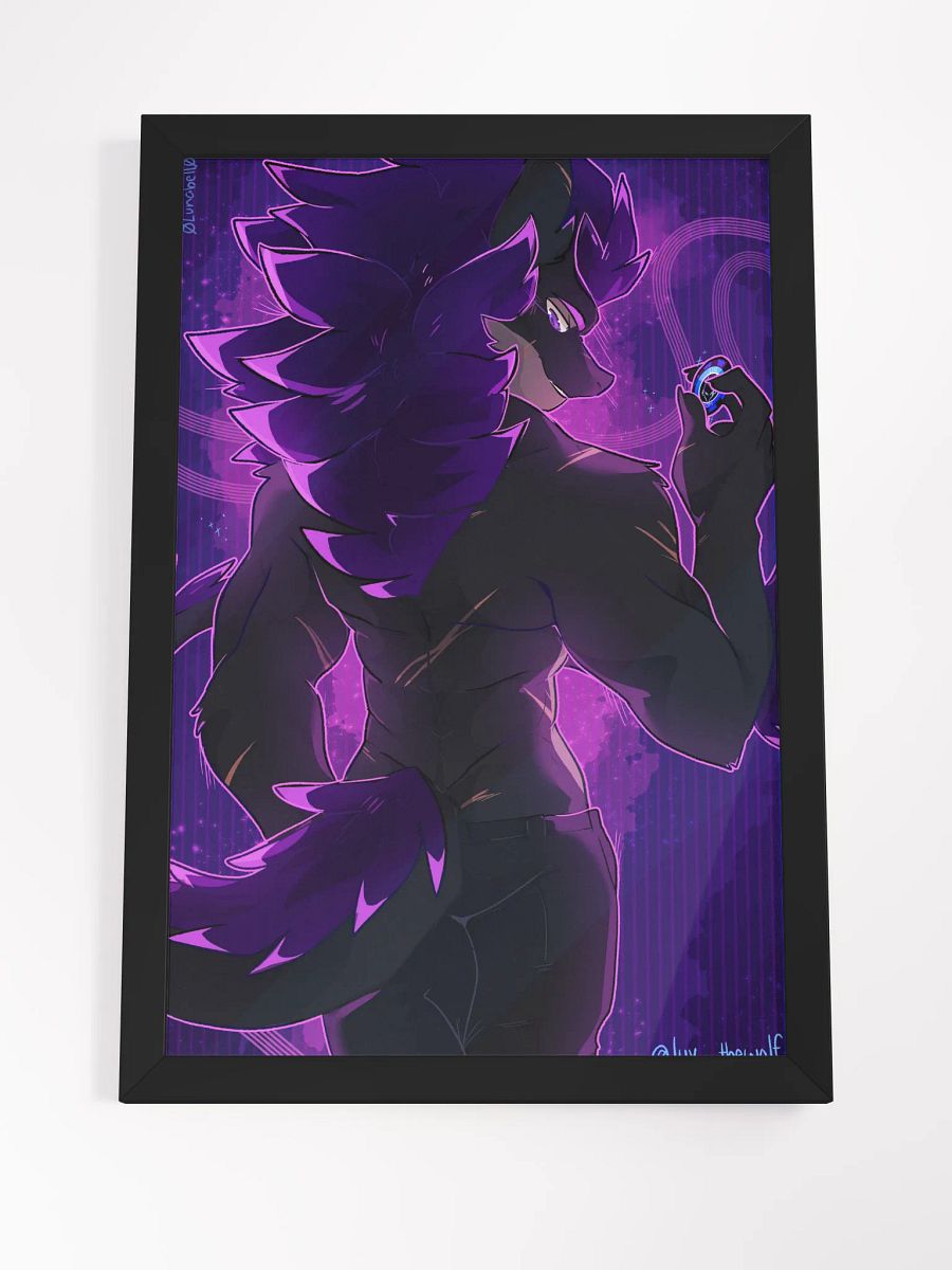 "Shirtless Wolf" Nardoragon Exclusive Framed High-Quality Matte Poster Poster product image (4)