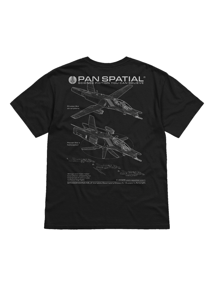 Pan-Spatial 'DRAGONWING' T-shirt product image (2)